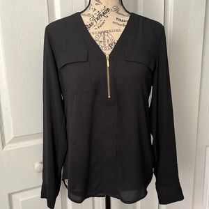 Woman’s express sheer black top small